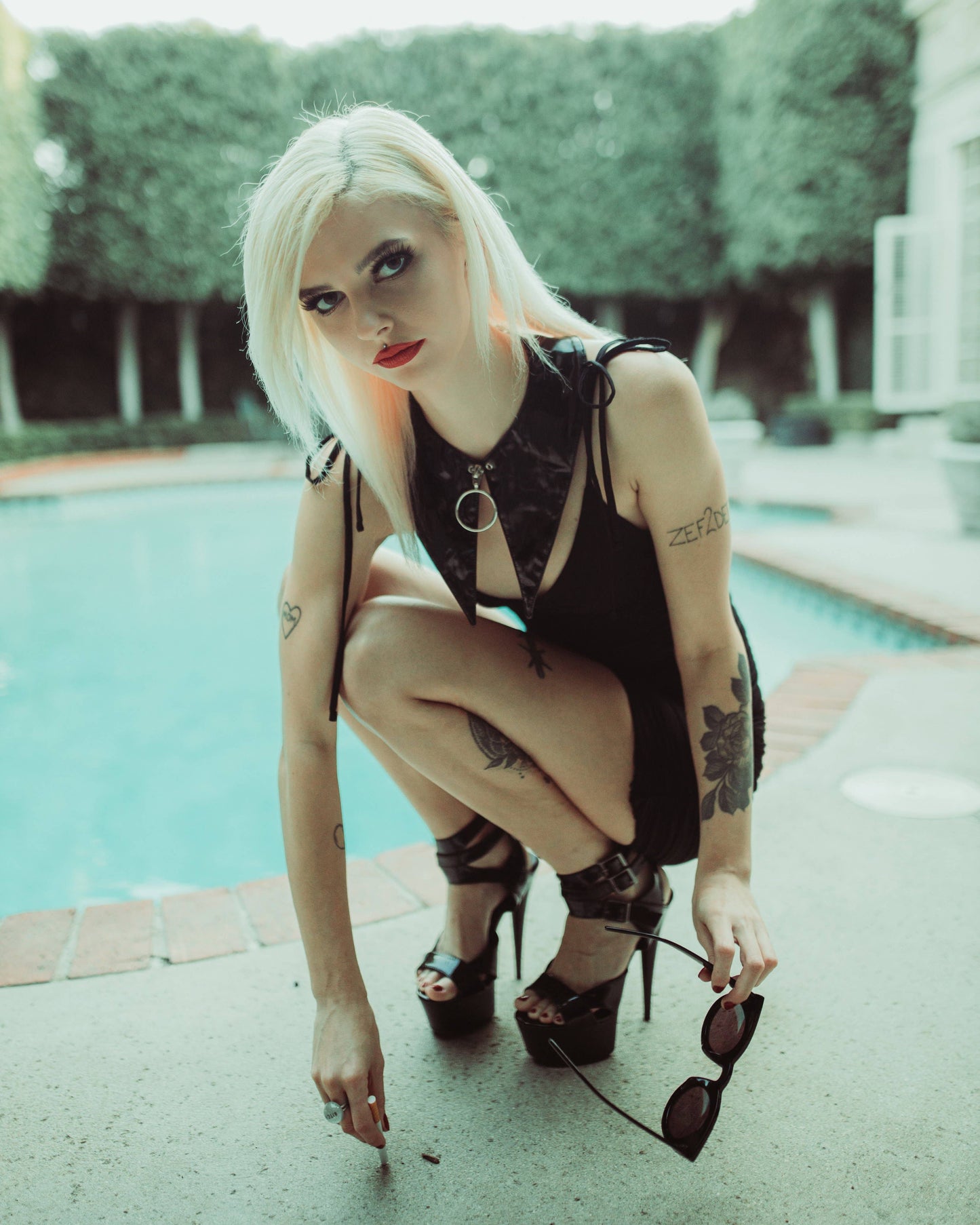 Temptress Collar | Black Latex
