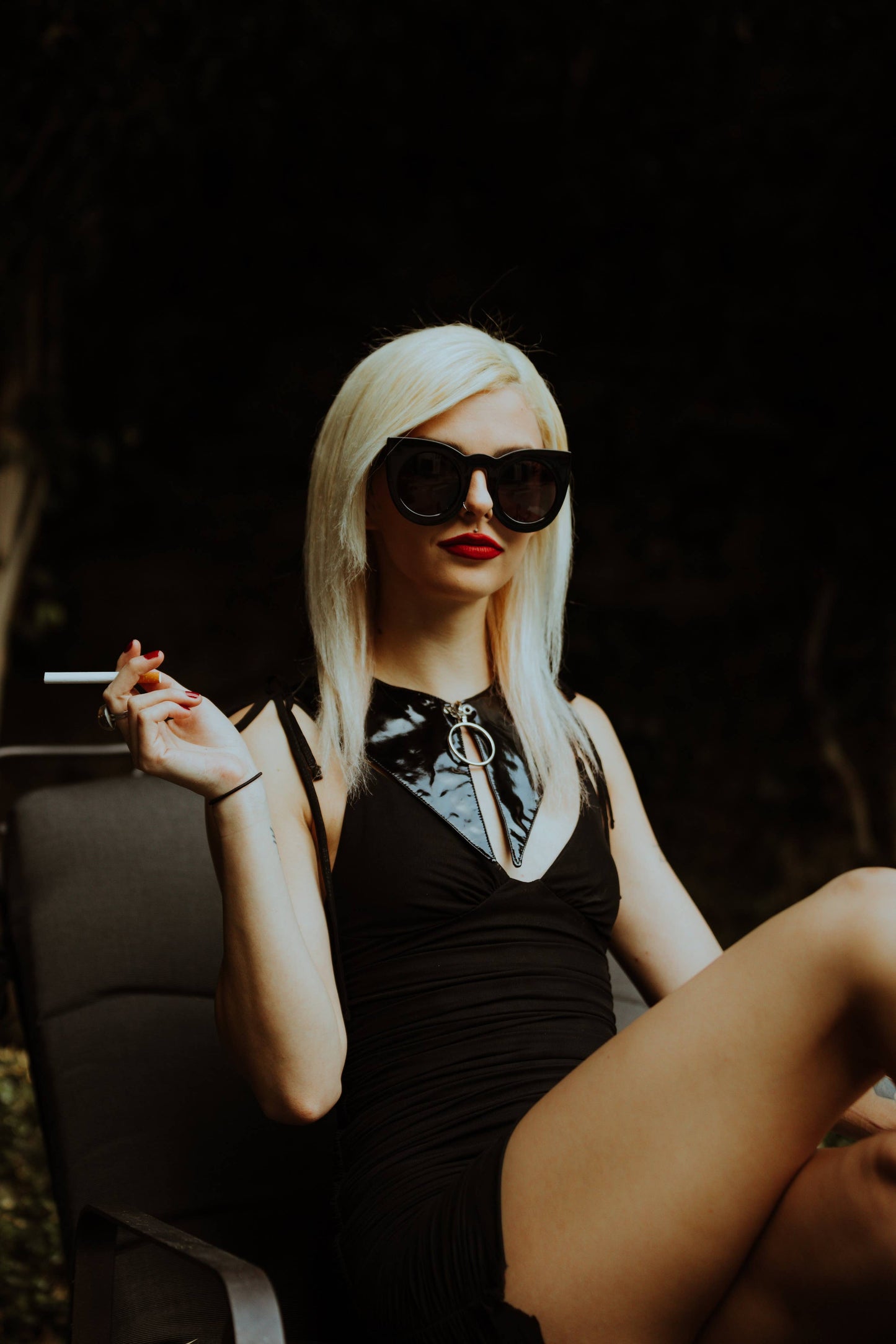 Temptress Collar | Black Latex