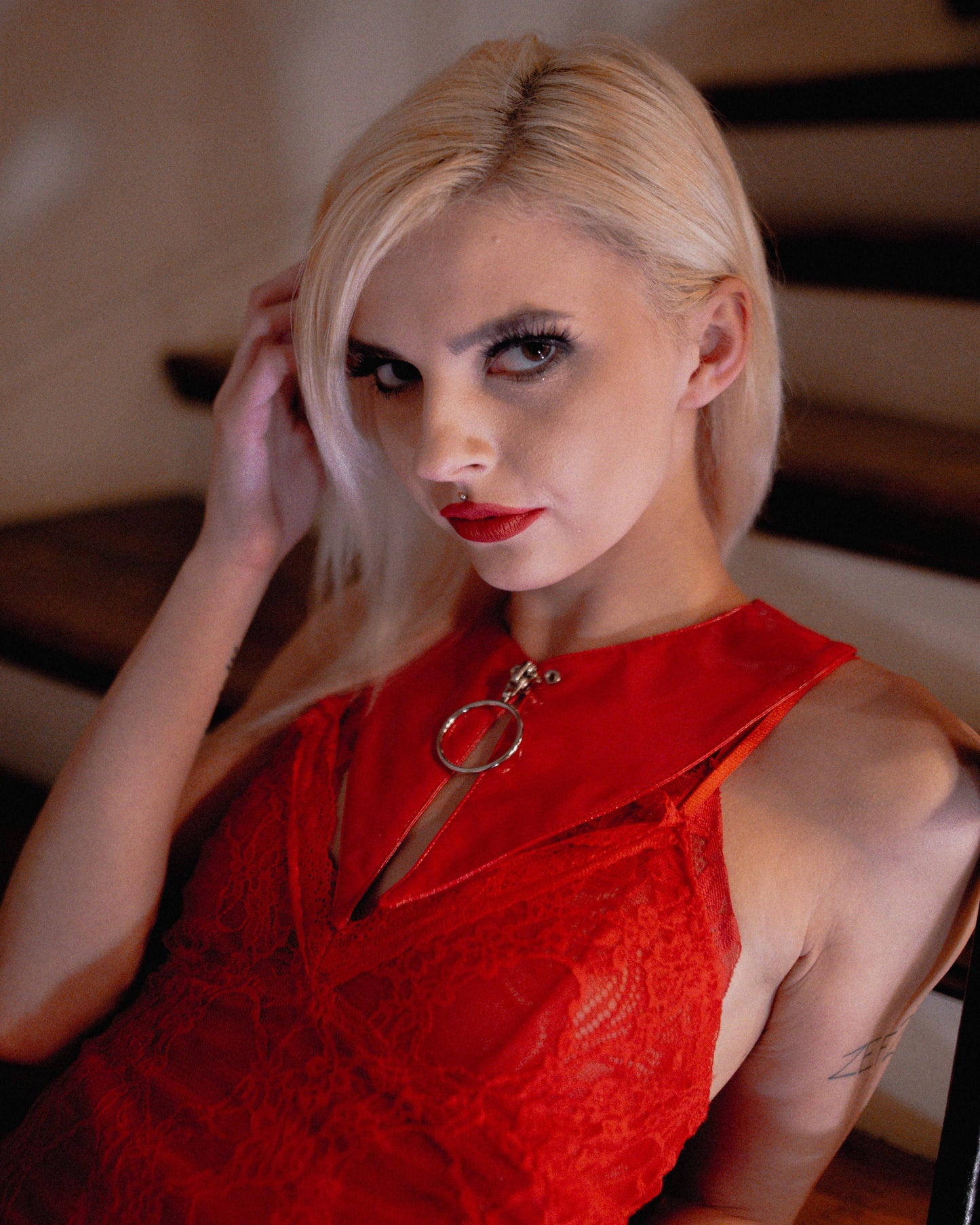 Temptress Collar | Red Latex