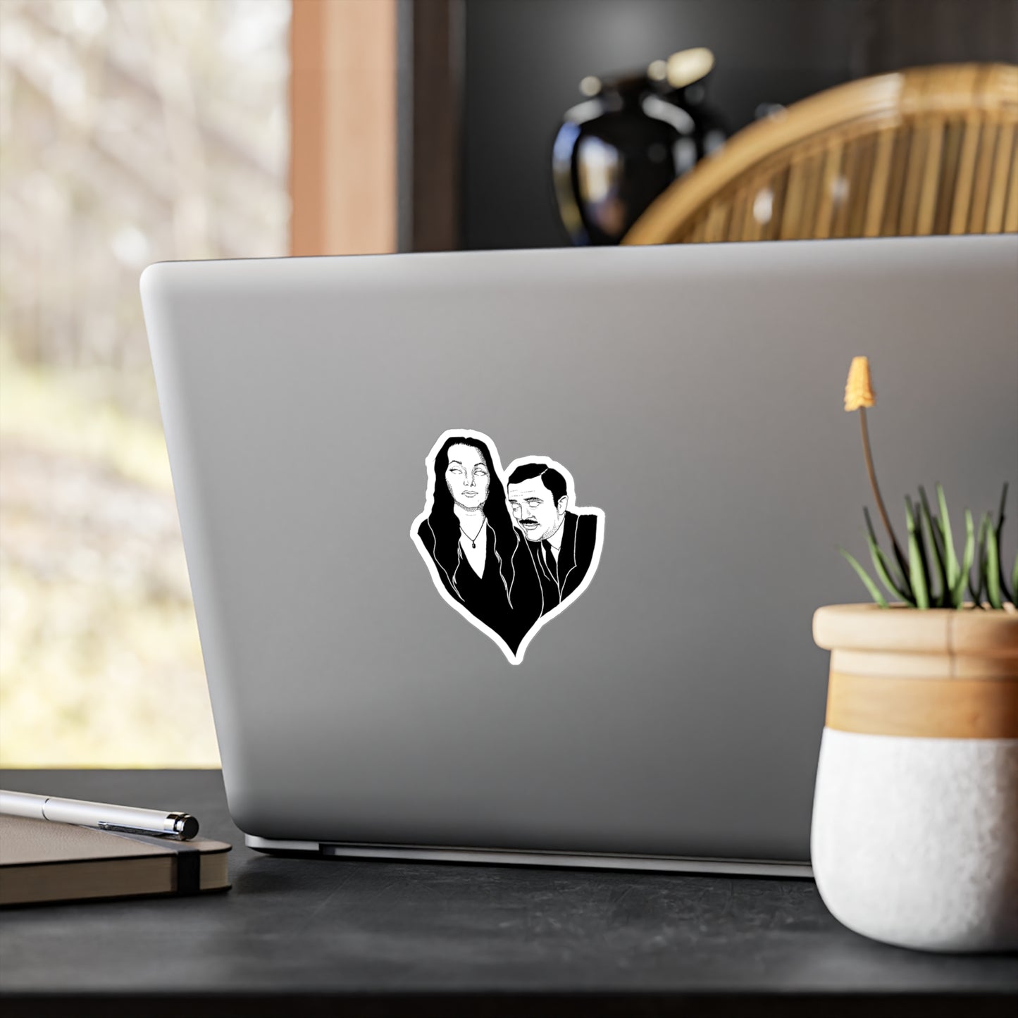 Addams Kiss-Cut Vinyl Sticker