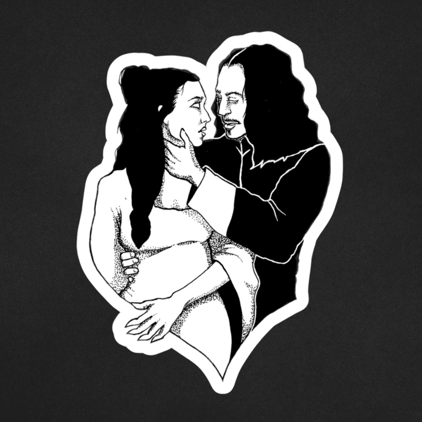 Dracula Kiss-Cut Vinyl Sticker