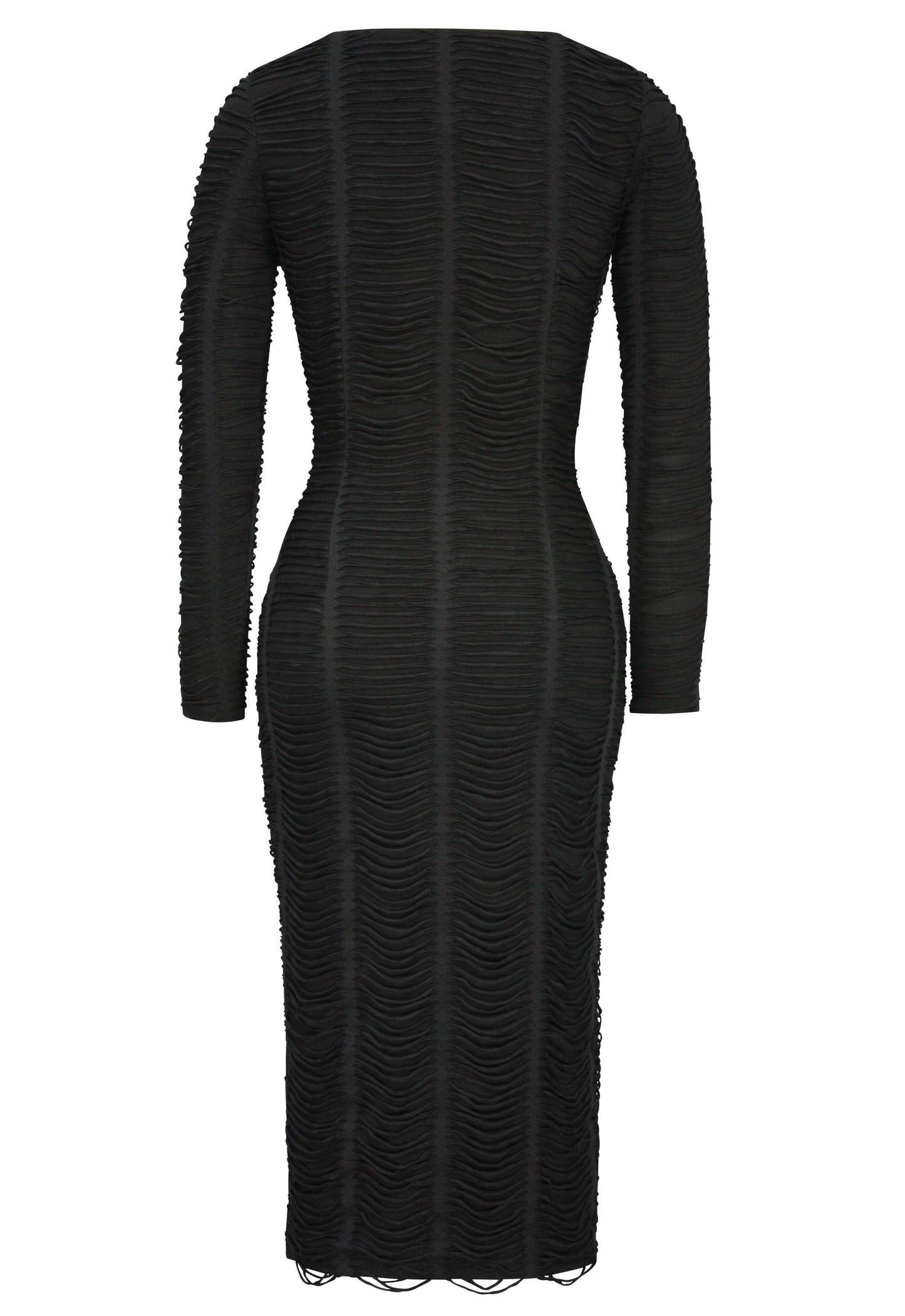 Plus Size Ripped Fringe Dress