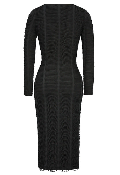 Plus Size Ripped Fringe Dress