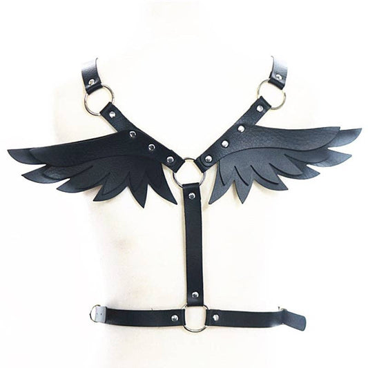 Back Wings Leather Harness