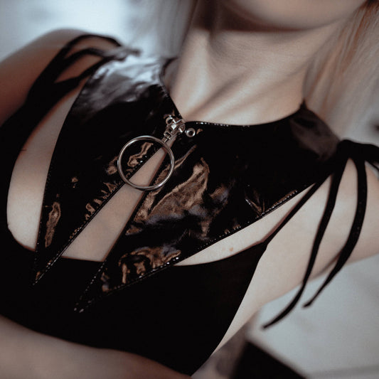 Temptress Collar | Black Latex