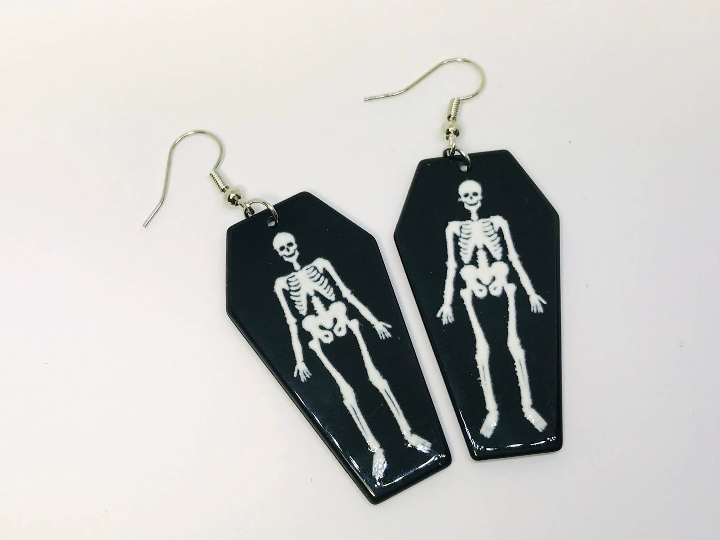 Acrylic Gothic Earring, Skeleton Earrings